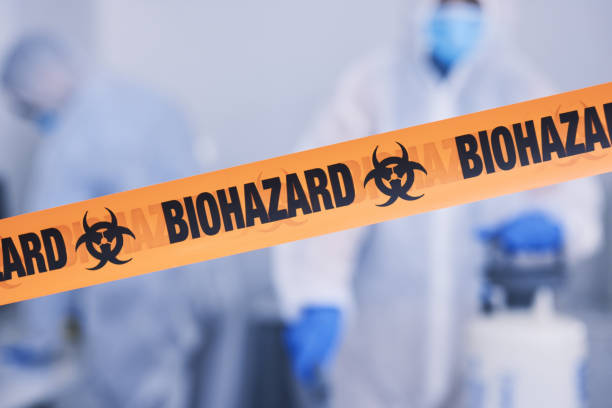 Professional Biohazard Cleanup technician working in Milton, WA